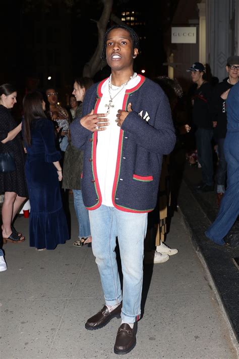 asap rocky gucci loafers|asap rocky girlfriend.